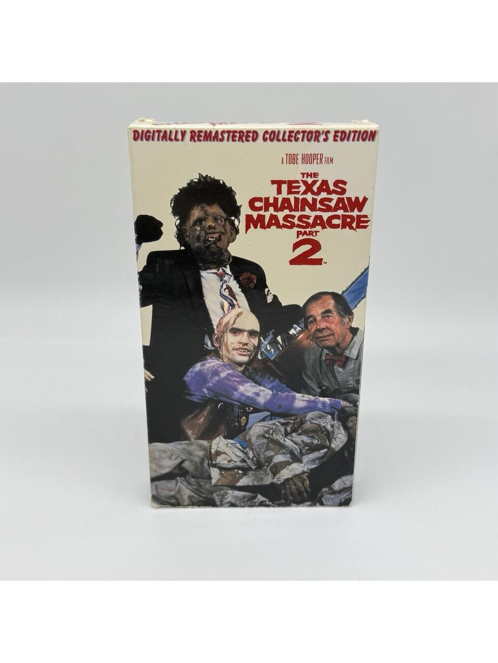 The Texas Chain Saw Massacre Part 2 Digitally Remastered Collectors Edition VHS